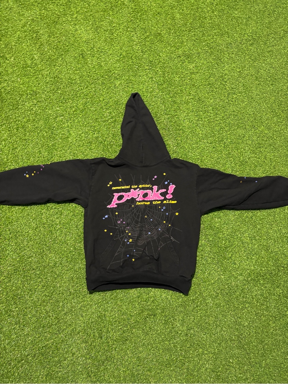 Lightly worn spider hoodie size large